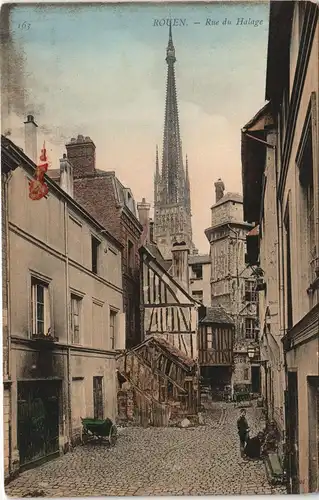 CPA Rouen Rue du Halage, Strassen Ansicht 1910