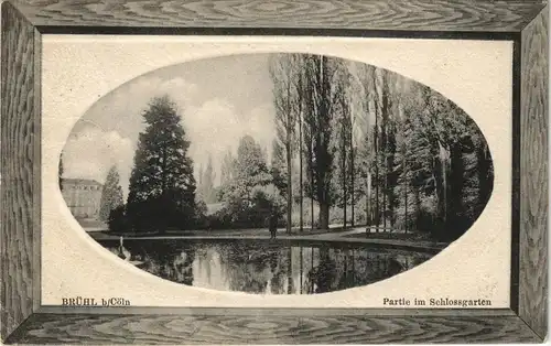 Ansichtskarte Brühl Partie im Schloßgarten 1911