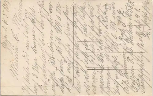 CPA Mühlen bei Metz Moulins-lès-Metz Stadtpartie 1914