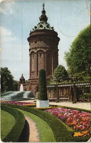 Ansichtskarte Mannheim Wasserturm 1922