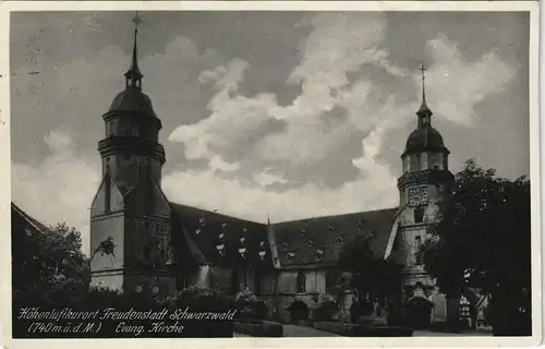 Ansichtskarte Freudenstadt Evangelische Kirche Stadtkirche 1934