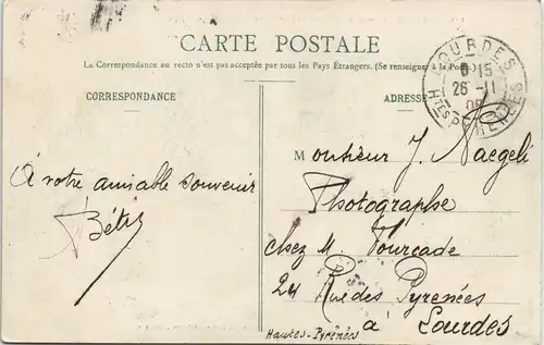 Limoges Boulevard Carnot et l'Hôtel des Postes et Télégraphes 1908