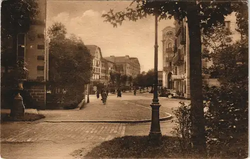 CPA Vittel Straßenpartie 1925