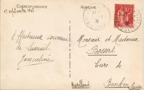 CPA Luxeuil-les-Bains Ancien Hotel de Ville 1955