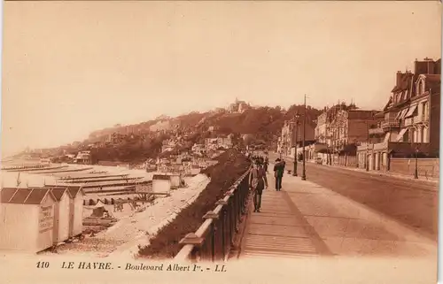CPA Le Havre Boulevard Albert I 1924