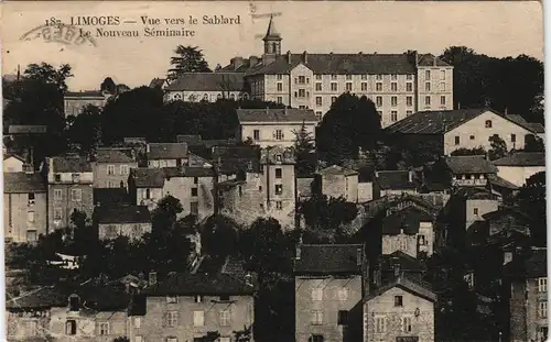 CPA Limoges Le Nouveau Séminaire Vue vers le Sablard 1933