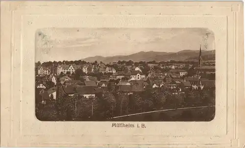 Ansichtskarte Müllheim (Baden) Panorama-Ansicht 1910