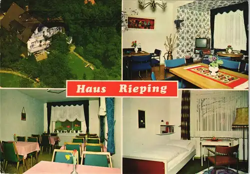 Bad Waldliesborn Privat-Pension Haus Rieping Klusestrasse Mehrbildkarte 1975
