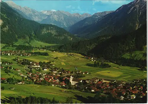 Ansichtskarte Bad Hindelang Panorama-Ansicht, Allgäuer Alpen 1985