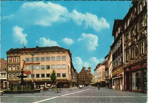 Braunschweig Kohlmarkt, Gewandhaus, Martinikirche, Geschäfte 1970