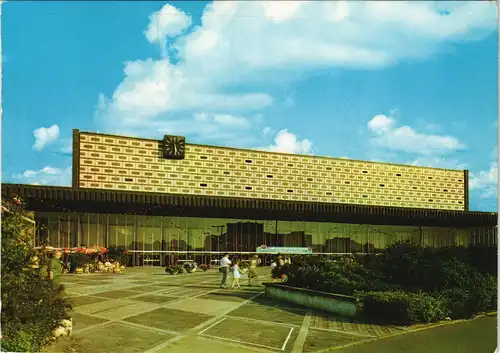 Ansichtskarte Braunschweig Neuer Bahnhof Außenansicht 1980