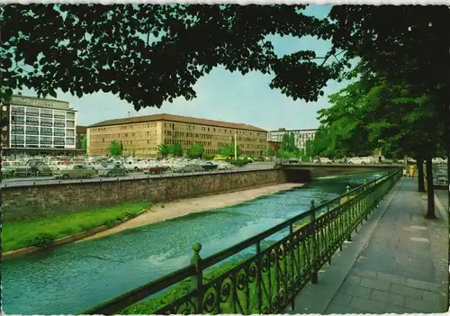 Ansichtskarte Hagen (Westfalen) Stadtteilansicht Fluss Partie 1968