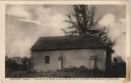 Soulosse-sous-Saint-Élophe Chapelle de St Epéote St Elophe, Kirche, Church 1942