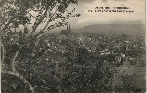 CPA Clermont-Ferrand Panorama-Ansicht Feldpostkarte 1. WK 1916   Feldpost