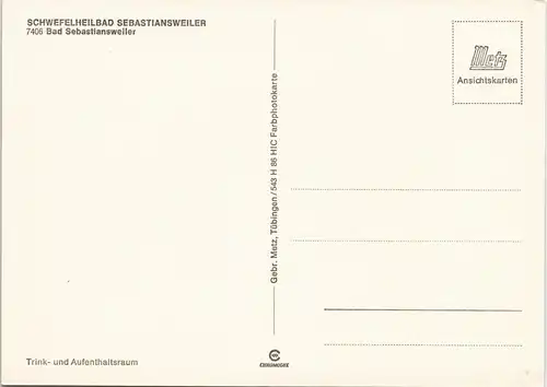 Bad Sebastiansweiler-Mössingen Trink- und Aufenthaltsraum (Kurklinik) 1960