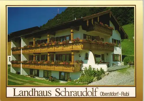 Oberstdorf (Allgäu) Landhaus Schraudolf im Ortsteil Rubi Riedweg 1990