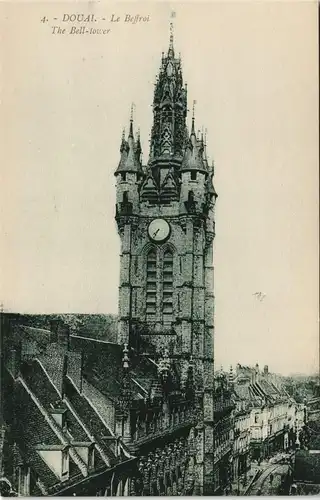 CPA Douai Dowaai Le Beffroi, The Bell-tower 1910