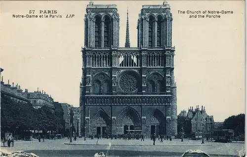 CPA Paris Notre-Dame et le Parvis, Church, Kirche 1910