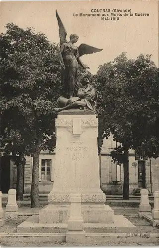 CPA Coutras Le Monument aux Morts de la Guerre 1914-1918 1910