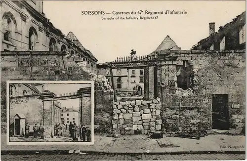 Soissons SOISSONS Casernes du 67. Régiment d'Infanterie (Kaserne) 1915
