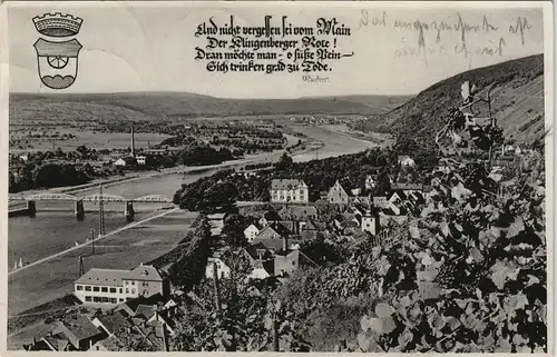 Ansichtskarte Klingenberg am Main Panorama-Ansicht 1936