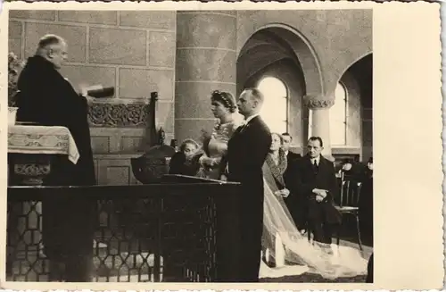 Ansichtskarte  Hochzeit Fotos Fotografie Echtfoto-AK (Ort unbekannt) 1940