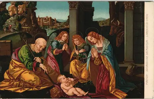 .Italien Italia Religion/Kirche - Bibel, Anbetung, Künstlerkarte Italien 1907