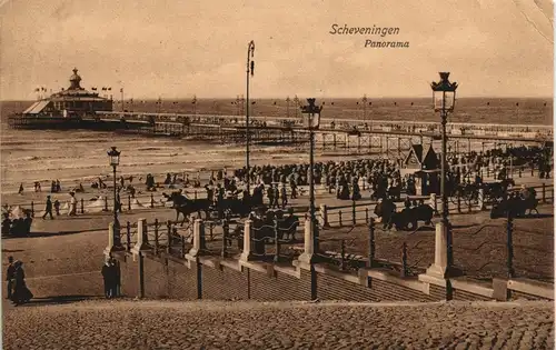 Scheveningen-Den Haag Den Haag Strandpromenade Promenade Panorama 1913