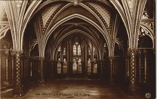 CPA Paris Ste Chapelle La Crypte 1920