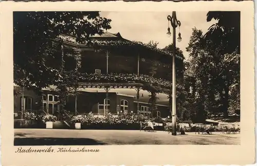 Ansichtskarte Badenweiler Kurhausterrasse 1932