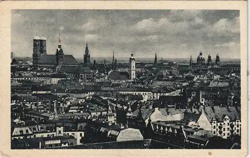 Ansichtskarte München Gesamtansicht 1932