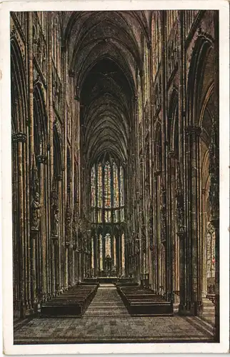 Ansichtskarte Köln Dom - Innen, gel. Notopfer Berlin 1949