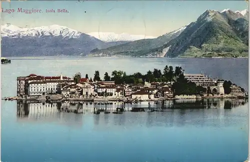Cartoline .Italien Italia Lago Maggiore (Italien) - Isola Bella 1910