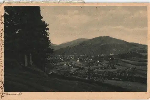 Ansichtskarte Badenweiler Totale 1926