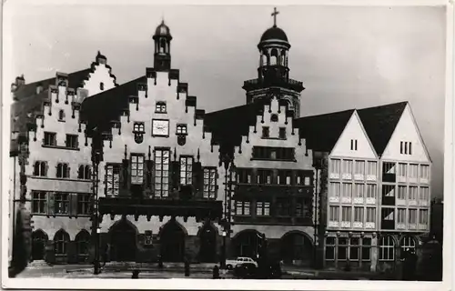 Ansichtskarte Frankfurt am Main Partie am Römer 1953