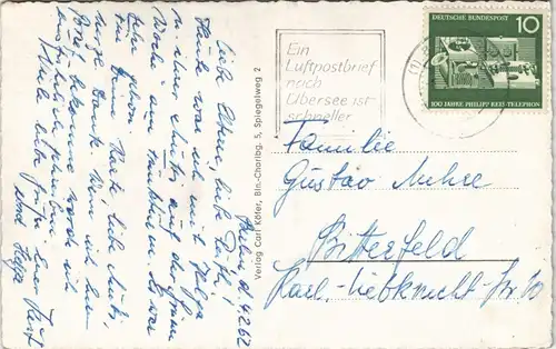 Ansichtskarte Berlin Grüne Woche Halle Innenansicht 1962