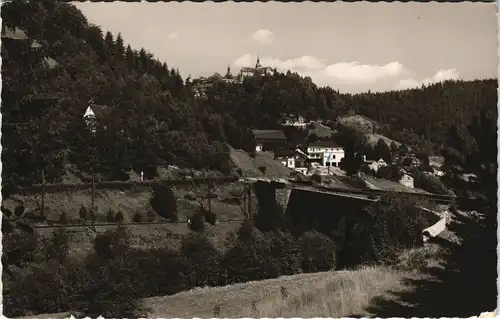 Ansichtskarte Lauenstein-Ludwigsstadt Panorama mit Burg 1966