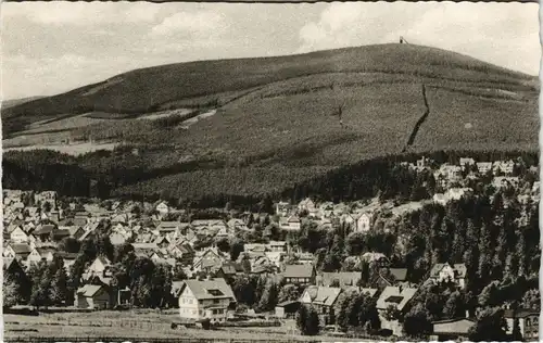 Ansichtskarte Braunlage Panorama-Ansicht, Wurmberg Blick, Oberharz 1950