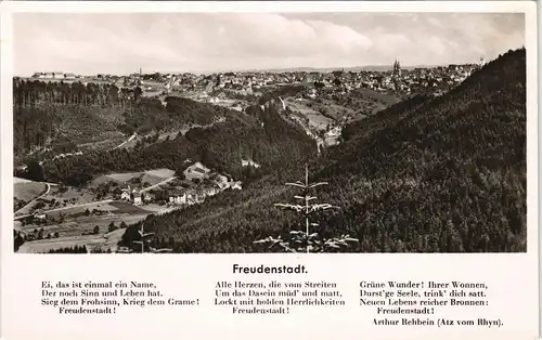 Ansichtskarte Freudenstadt Panorama-Ansicht, Schwarzwald 1960