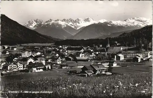 Ansichtskarte Seefeld Panorama-Ansicht gegen Kalkkögel 1960