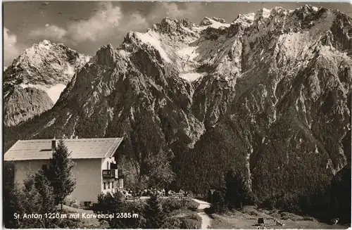 Ansichtskarte Mittenwald Karwendelgebirge bei St. Anton 1959