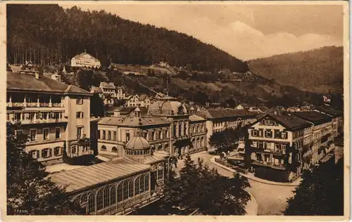 Ansichtskarte Bad Wildbad Stadtpartie 1926