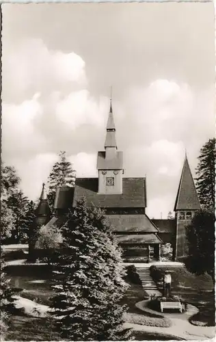 Ansichtskarte Hahnenklee-Goslar Gustav-Adolf-Stabkirche 1966