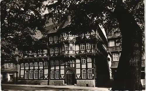 Ansichtskarte Goslar Partie mit Fachwerkhaus in der Münzstraße 1956