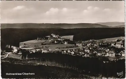 Ansichtskarte Hahnenklee-Bockswiese-Goslar Panorama-Ansicht 1959
