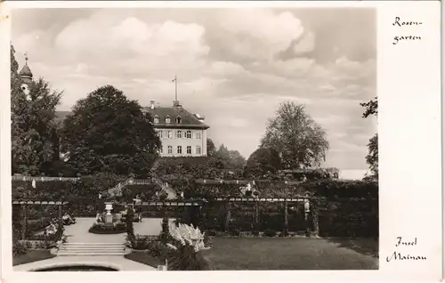 Ansichtskarte Konstanz Rosongarten Insel Mainau 1950