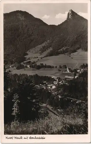 Ansichtskarte Kreuth Panorama-Ansicht mit Leonhardstein 1954