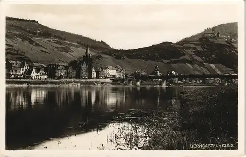 Bernkastel-Kues Berncastel-Cues Panorama-Ansicht und Partie a.d. Mosel 1940