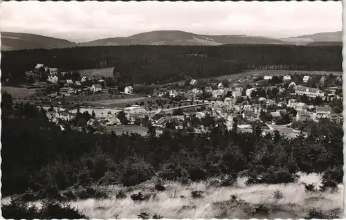 Hahnenklee-Bockswiese-Goslar Panorama-Ansicht Oberharz Harz Blick 1954