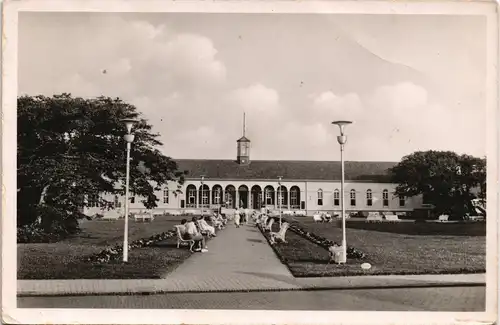 Ansichtskarte Norderney Kurhaus des Nordseebades 1950